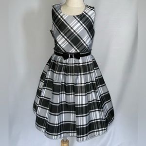 Jona Michelle dressy plaid sleeveless dress